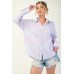Embo detailed cotton gauze button down shirt