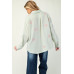 Embo detailed cotton gauze button down shirt