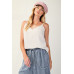 Laced textured poly woven camisole