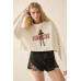 Love like a cowgirl thermal graphic sweatshirt