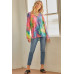 Tie-dye Cage Hi-low Top