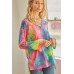 Tie-dye Cage Hi-low Top