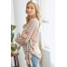 Striped Longsleeve Top With Ribbon