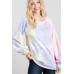 Tie-dye Puff Long Sleeve Top