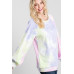 Tie-dye Puff Long Sleeve Top