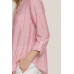 Long Slv Split Round Neck Stripe Woven Shirt