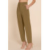 High Waist Pintuck Detail Long Pants