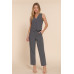 High Waist Pintuck Detail Long Pants