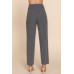 High Waist Pintuck Detail Long Pants