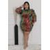 Non-stretch Round Neckline Dress