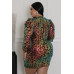 Non-stretch Round Neckline Dress