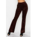 Glittery Flare High-rise Elastic Pants