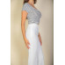 High Waist Stretch Crepe Flare Pants