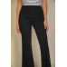 High Waist Stretch Crepe Flare Pants