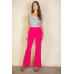 High Waist Stretch Crepe Flare Pants