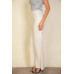 High Waist Stretch Crepe Flare Pants