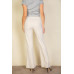 High Waist Stretch Crepe Flare Pants