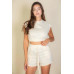 Cap Sleeve Top And Shorts Sets