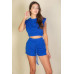 Cap Sleeve Top And Shorts Sets