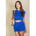 Cap Sleeve Top And Shorts Sets
