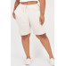 Plus Size French Terry Bermuda Shorts