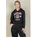 Graphic Drop Shoulder Pull Over Hoodie