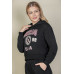 Graphic Drop Shoulder Pull Over Hoodie