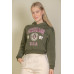 Graphic Drop Shoulder Pull Over Hoodie