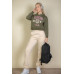 Graphic Drop Shoulder Pull Over Hoodie