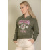Graphic Drop Shoulder Pull Over Hoodie