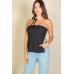 Side Slit Bandeau Tube Top