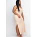 Plus Size Ribbed Side Slit Long Cami Maxi Dress