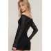 Off The Shoulder Stretch Lace Top