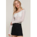 Off The Shoulder Stretch Lace Top