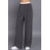 Contrast Waist Boxer Straight Long Pants