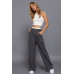 Contrast Waist Boxer Straight Long Pants