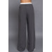 Contrast Waist Boxer Straight Long Pants