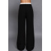 Contrast Waist Boxer Straight Long Pants