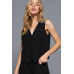 V-neckline Pin Stripe Woven Vest