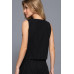 V-neckline Pin Stripe Woven Vest