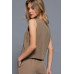 V-neckline Pin Stripe Woven Vest