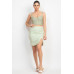 Sleeveless Line Detailed Bustier Tank Top
