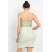 Sleeveless Line Detailed Bustier Tank Top