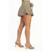 Ribbon Flared Elastic Mini Skort