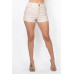Faux Leather Cargo Mini Shorts