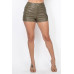 Faux Leather Cargo Mini Shorts