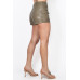 Faux Leather Cargo Mini Shorts