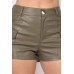 Faux Leather Cargo Mini Shorts