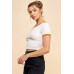 Contrast Reverse Stitch Ringer Top