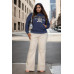 Plus Size Graphic Kangaroo Pocket Drawstring Hoodie